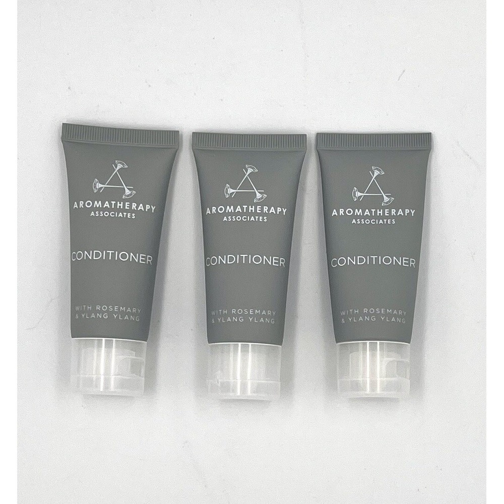 Lot of 3 Aromatherapy Travel‎ Size Conditioner Rosemary & Ylang Ylang 1.35 Oz